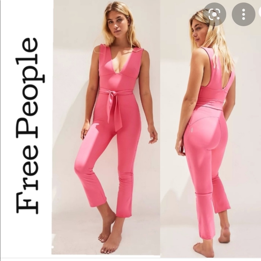 Free People Movement Festival Fuschia Jumpsuit